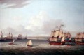 Flotte britannique entrant à La Havane Batailles navales